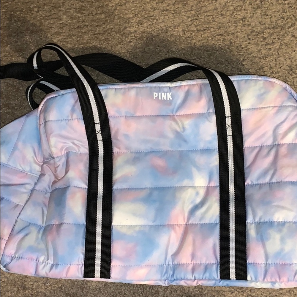 Brand new tie dye pink weekender bag